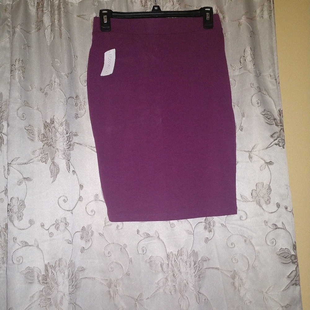 Magenta Pencil Skirt